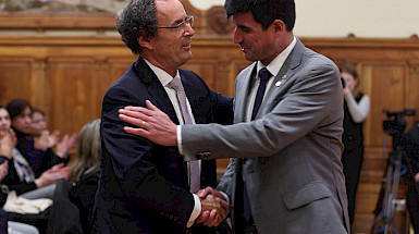 Juan Carlos de la Llera y Juan Yuz.