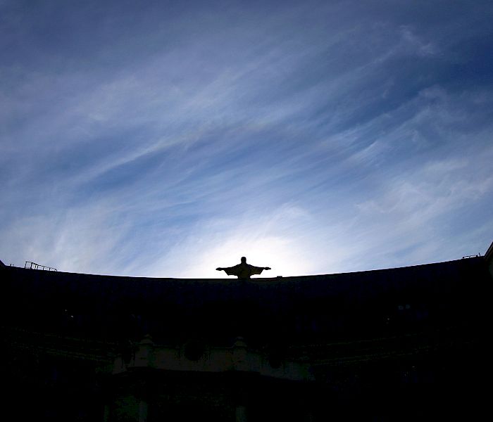 Estatua del Sagrado Corazón - Foto César Cortés