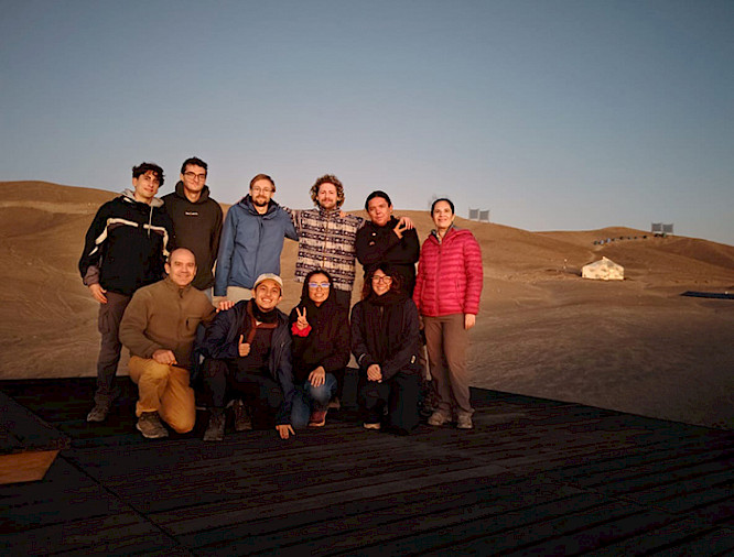 Researchers from Tumbleweed Mars, UC Chile students, academics, and staff