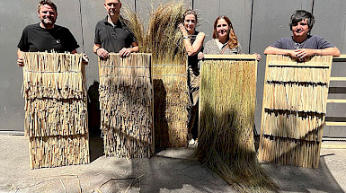 The CINARK research team, alongside Professor Pedro Alonso and curator Pamela Prado