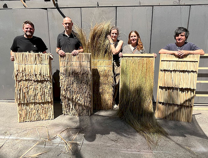 The CINARK research team, alongside Professor Pedro Alonso and curator Pamela Prado