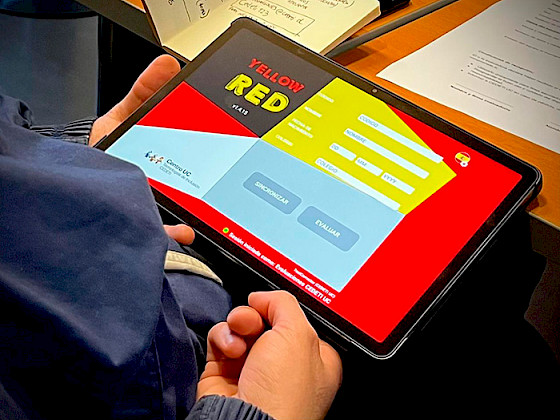 Test Yellow-Red en tablet