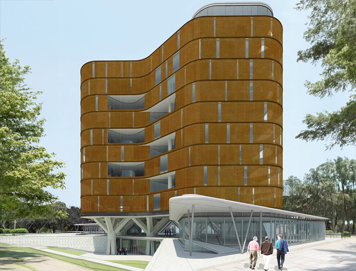 Maqueta de Nexus, edificio que estará en el campus San Joaquín.