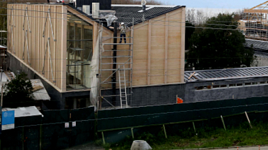 Construcción del nuevo edificio del Campus Villarrica