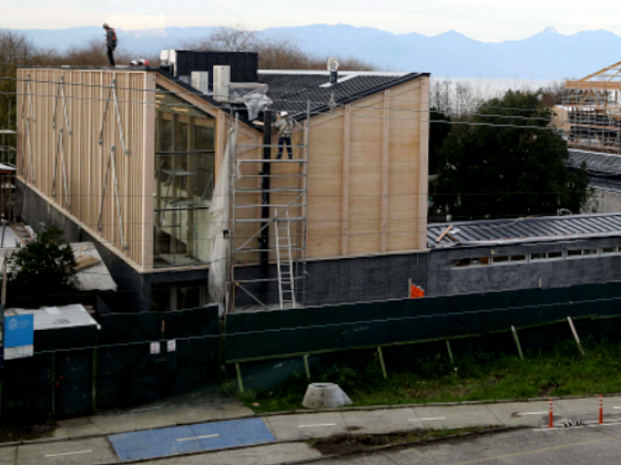 Construcción del nuevo edificio del Campus Villarrica