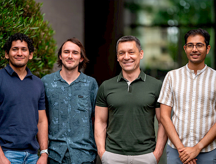 Juan Pablo Carvajal, Baltasar Luco, Thomas Puzia y Rohan Rahatgaonkar