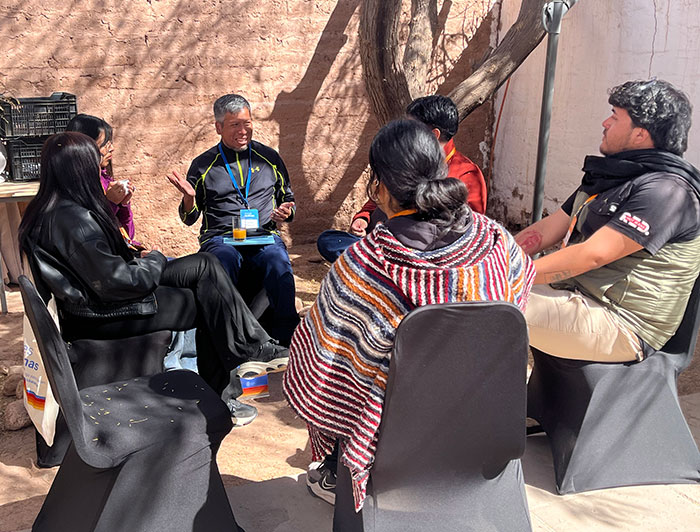 Participantes durante las dinámicas de formación