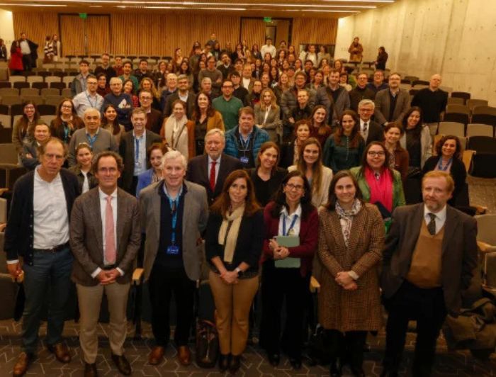 John Londregan, el rector UC Juan Carlos de la Llera; Chrsitopher Eisgruber e Isabel Alarcón