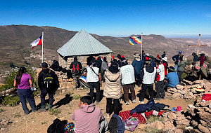 Comunidad reunida en el norte de Chile