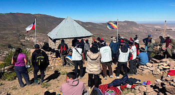 Comunidad reunida en el norte de Chile