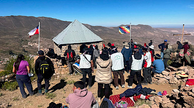 Comunidad reunida en el norte de Chile