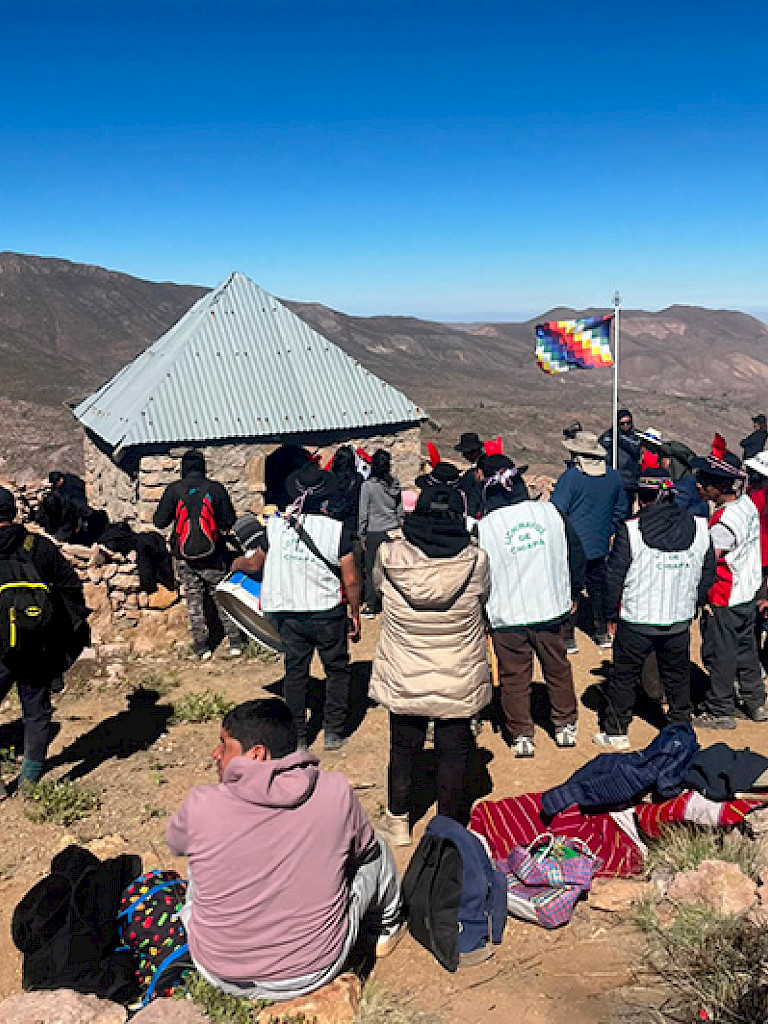Comunidad reunida en el norte de Chile