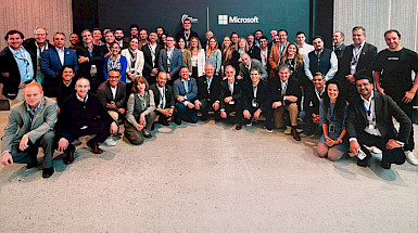 Delegación chilena en Microsoft