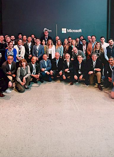Delegación chilena en Microsoft