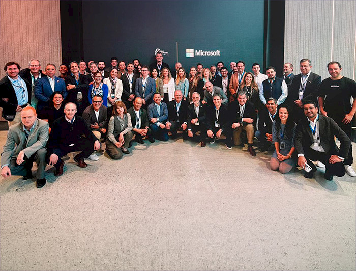 Delegación chilena en Microsoft