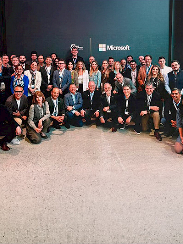 Delegación chilena en Microsoft
