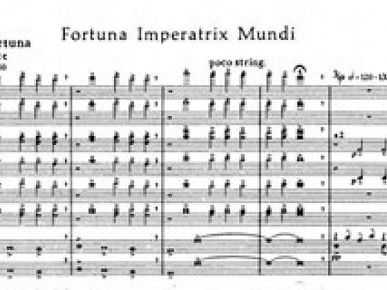 Partitura de Carmina Burana