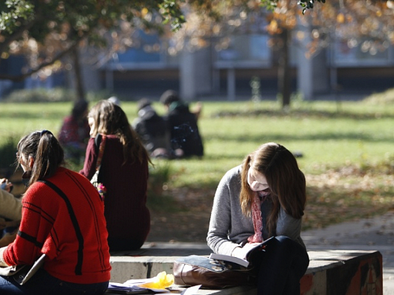 Estudiantes en Campus San Joaquín