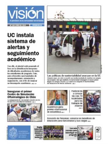 Portada periódico Visión UC, número 284