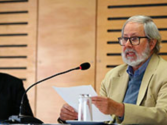 El académico del Instituto de Historia UC, Rafael Sagredo y el historiador mexicano, académico del Colmex, Carlos Marichal.