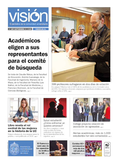 Portada periódico Visión UC, número 287