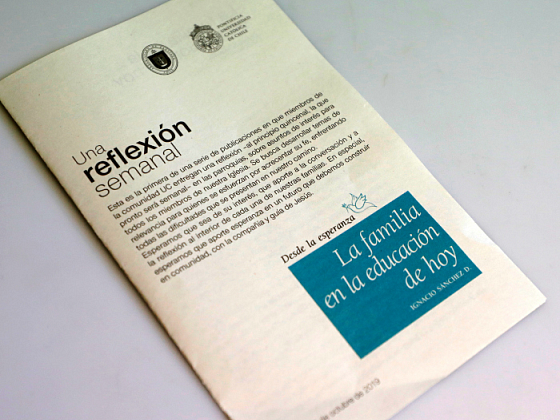 Folleto de Una reflexión semanal