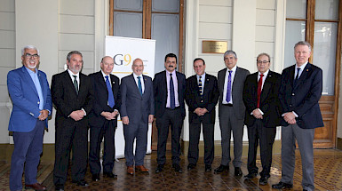 Grupo de rectores del grupo G9 que une a universidades públicas no estatales.