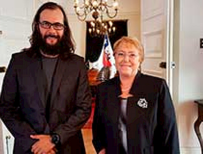 imagen correspondiente a la noticia: "Profesor Marcelo Lagos se reunió con la Presidenta Bachelet para analizar consecuencias del cambio climático en Chile"