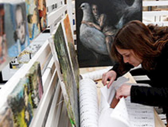 imagen correspondiente a la noticia: "Este domingo se realizó la feria de arte contemporáneo BazartUC"