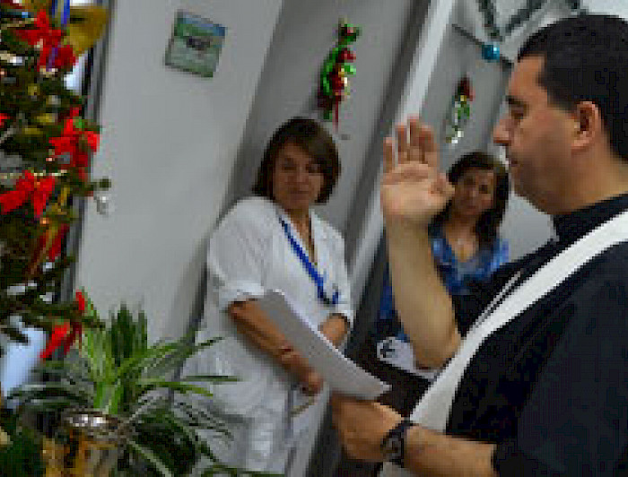 imagen correspondiente a la noticia: "Más de cien pesebres se bendijeron en la UC"