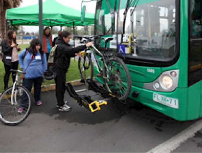 imagen correspondiente a la noticia: "Realizan la primera prueba de intermodalidad bus-bicicleta"