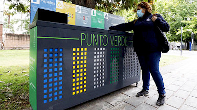 Nuevos puntos reciclajes en campus San Joaquín