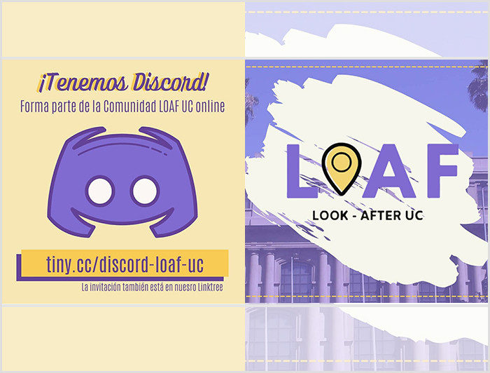 Imagen de los logos de las iniciativas Discord y Look After UC.