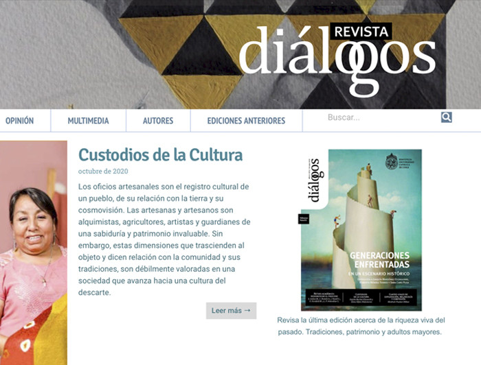 imagen correspondiente a la noticia: "Revista Diálogos celebra 10 años con el lanzamiento de su nuevo sitio web"
