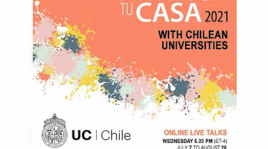 poster that says artifica tu casa with chilean universities