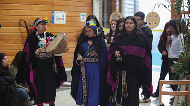 Ceremonia del We Tripantu en el campus Villarrica.