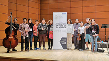 El Emsamble de Música de Cámara durante su presentación en el Festival Interuniversitario de Bogotá.