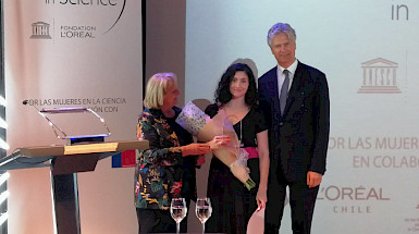 María José Martínez premio LOréal Chile for Women in Science.